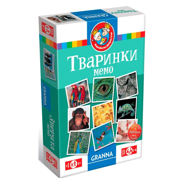 

Настольная игра Granna Мемо Животные укр. (82319)