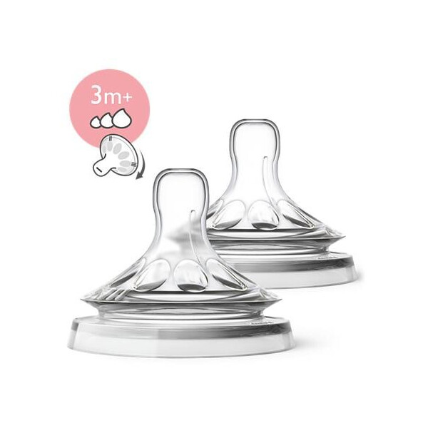 

Соска силиконовая Philips Avent Natural от 3 месяцев мультипоток (SCF045/27)