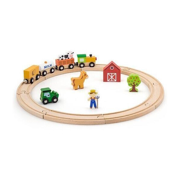 

Игровой набор Viga Toys Железная дорога 19 деталей (51615)