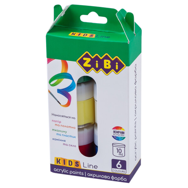 

Акриловые краски ZiBi Kids Line 6 цветов (ZB.6660)
