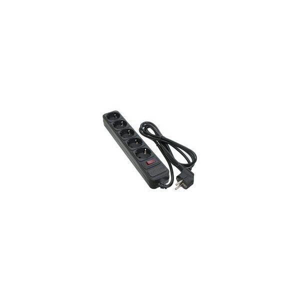 

СЕТЕВОЙ ФИЛЬТР 5 РОЗЕТОК BLACK 1.8 м, 3*1мм2 SP-1052 PATRON