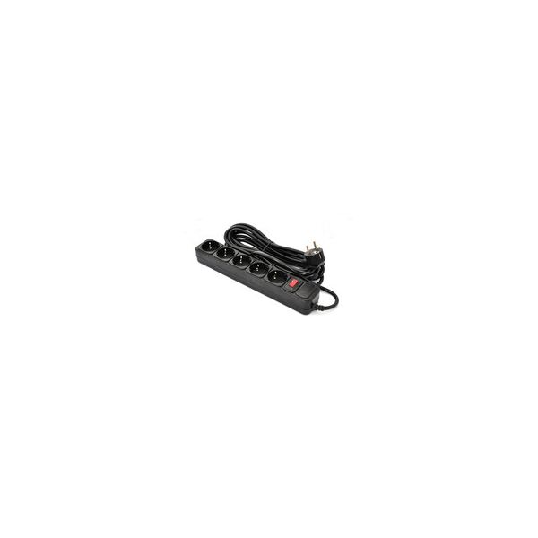 

СЕТЕВОЙ ФИЛЬТР 5 РОЗЕТОК BLACK 5.0 м, 3*1.5мм2 SP-1655 PATRON