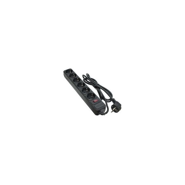 

СЕТЕВОЙ ФИЛЬТР 6 РОЗЕТОК BLACK 1.8 м, 3*1мм2 SP-1062 PATRON