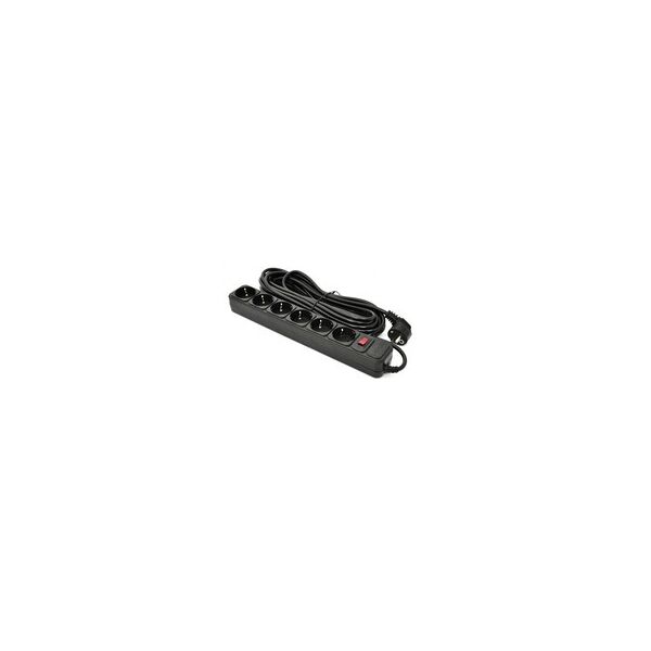 

СЕТЕВОЙ ФИЛЬТР 6 РОЗЕТОК BLACK 10.0 м, 3*1мм2 SP-10610 PATRON