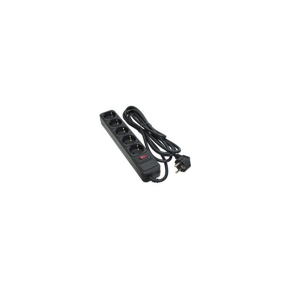 

СЕТЕВОЙ ФИЛЬТР 5 РОЗЕТОК BLACK 3.0 м, 3*1.5мм2 SP-1653 PATRON