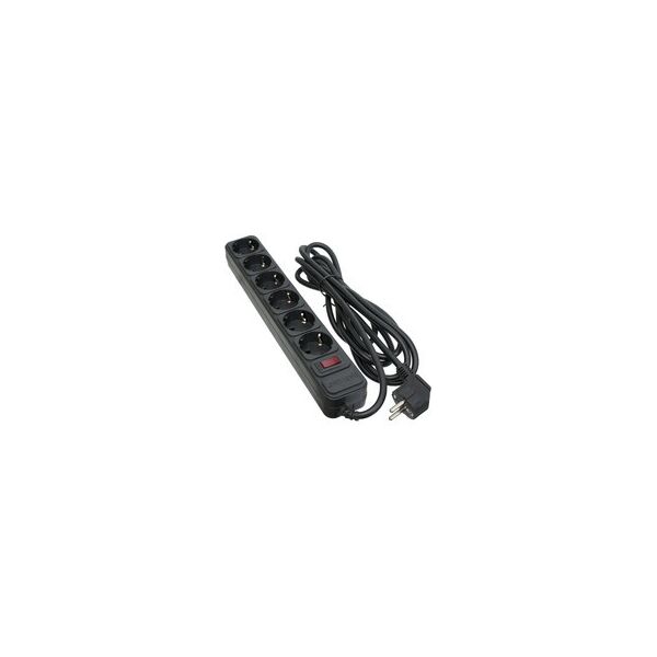

СЕТЕВОЙ ФИЛЬТР 6 РОЗЕТОК BLACK 3.0 м, 3*1.5мм2 SP-1663 PATRON