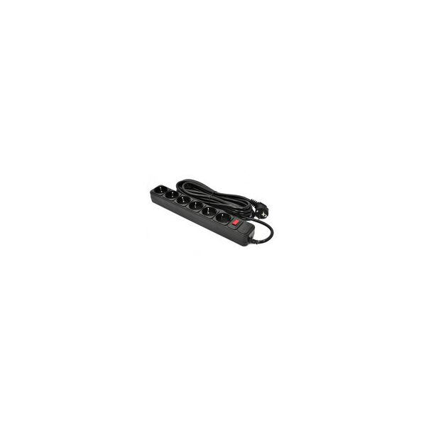 

СЕТЕВОЙ ФИЛЬТР 6 РОЗЕТОК BLACK 5.0 м, 3*1.5мм2 SP-1665 PATRON