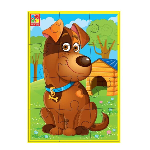 

Мягкие пазлы Vladi Toys А5 Любимцы Собака 12 элементов (VT1103-53)