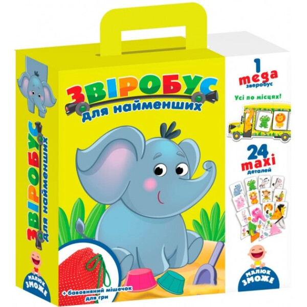 

Игра с мешочком Vladi Toys Зверобус для самых маленьких укр (VT2906-02)