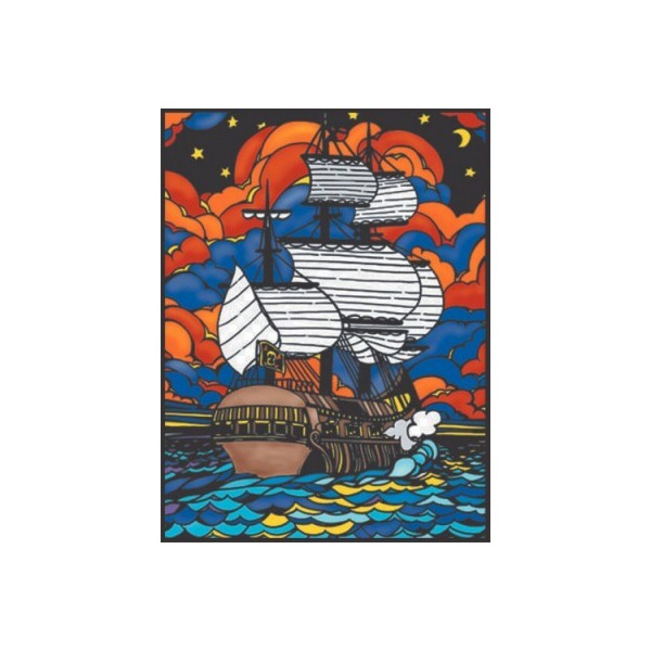 

Раскраска с фломастерами Carioca Sailing ship COLORVELVET (L0011)