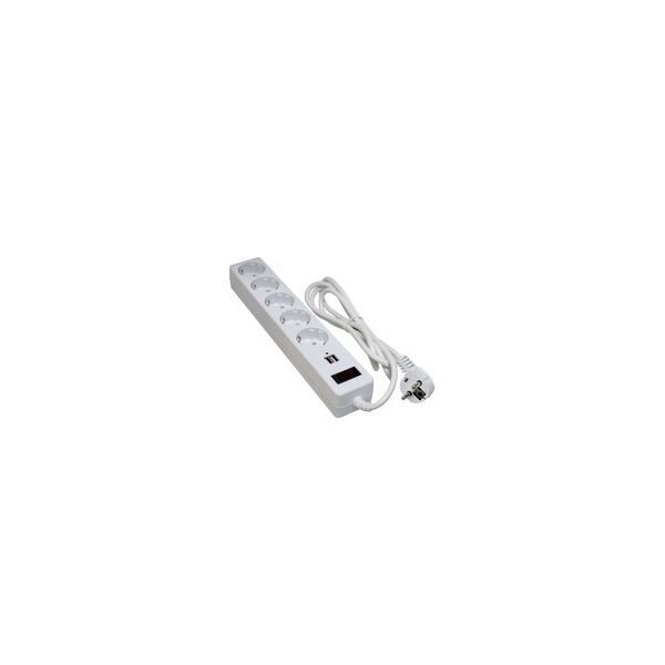 

СЕТЕВОЙ ФИЛЬТР 5 РОЗЕТОК %2B 2 x USB 2.0 2.1A WHITE 1.8 м SP-52-USB-W PATRON