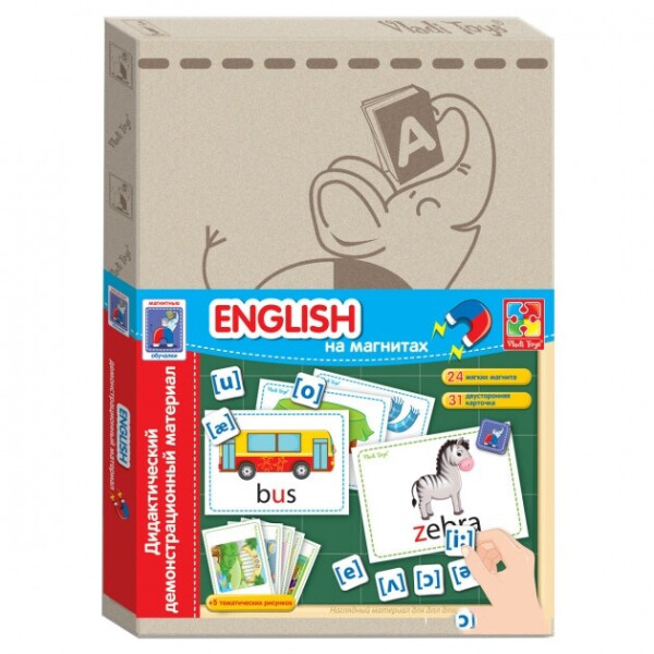 

Настольная игра Vladi Toys Дидактический материал с магнитами English (VT3701-06)