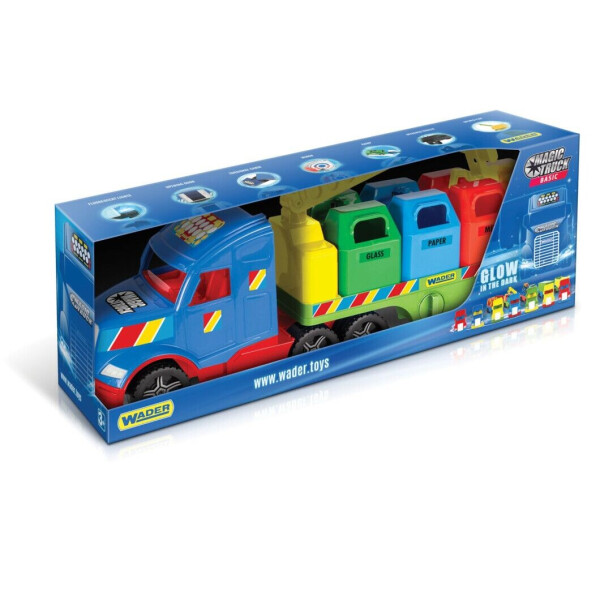 

Мусоровоз Wader Magic Truck Basic синий с зеленым (36320)