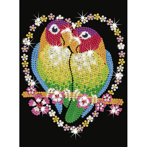 

Набор для творчества Sequin Art Blue Попугаи Неразлучники SA1002