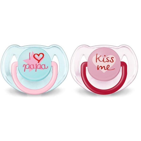

Avent Пустышка Classic I love 2 шт 6+ (SCF172/70)