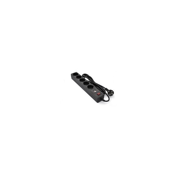 

СЕТЕВОЙ ФИЛЬТР 5 РОЗЕТОК %2B 2 x USB 2.0 2.1A BLACK 3.0 м SP-53-USB PATRON