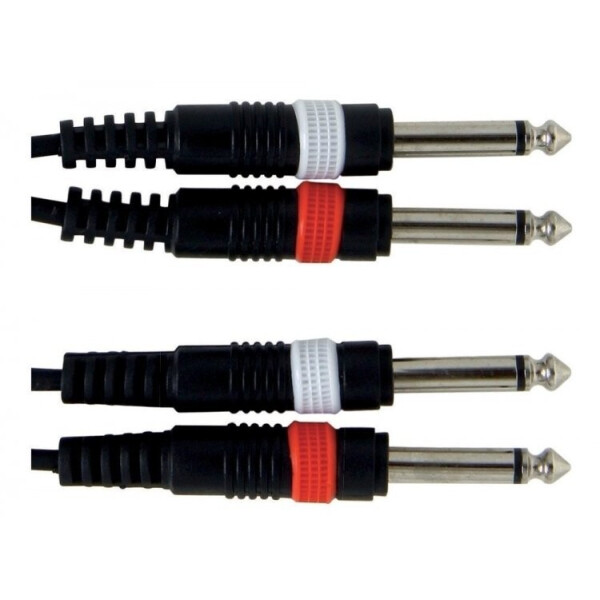 

Коммутационный кабель 2xJack 6,3 - 2xJack 6,3 6м Alpha Audio Basic 190.180