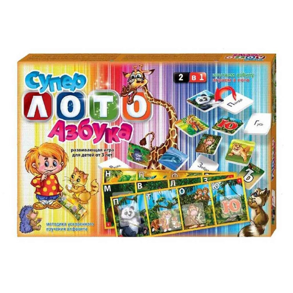 

Лото Danko Toys Супер лото Азбука (ДТ-ЛА-06-08)
