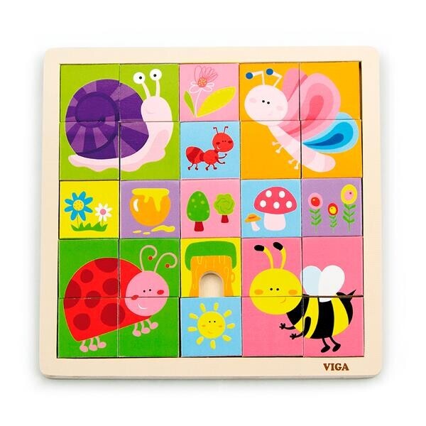 

Пазл Viga Toys Насекомые 25 элементов (50150)