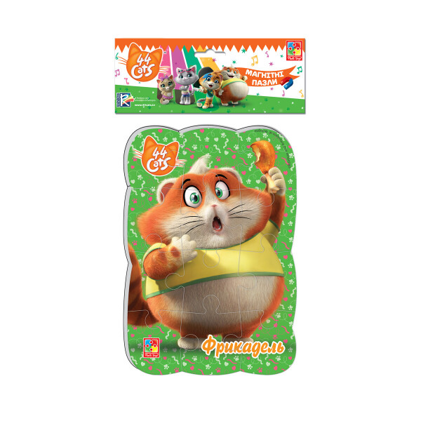 

Магнитный пазл Vladi Toys 44 Кота Фрикадель на украинском (VT3205-84)