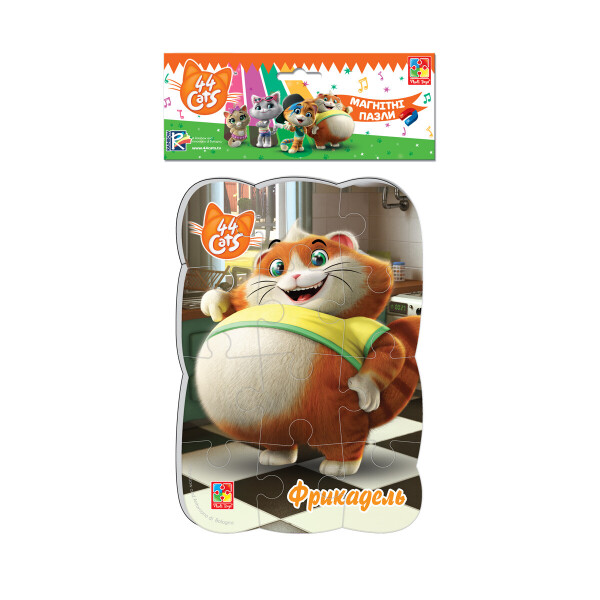 

Магнитный пазл Vladi Toys 44 Кота Фрикадель в городе на украинском (VT3205-88)