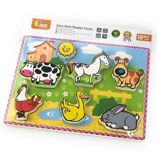

Рамка-вкладыш Viga Toys Домашние животные (56438)