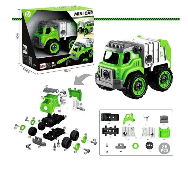 

Мусоровоз Конструктор Kimi Бело-салатовый 6977245260831