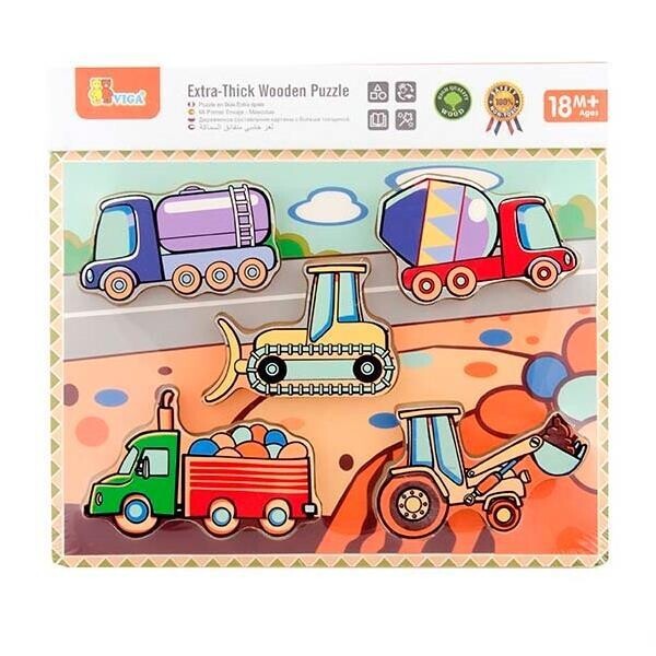 

Рамка-вкладыш Viga Toys Спецмашины (56439)