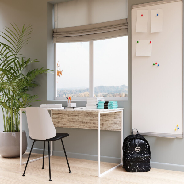 

Письменный стол Fenster Школьный Белый 74x120x60 ДСП Кантри