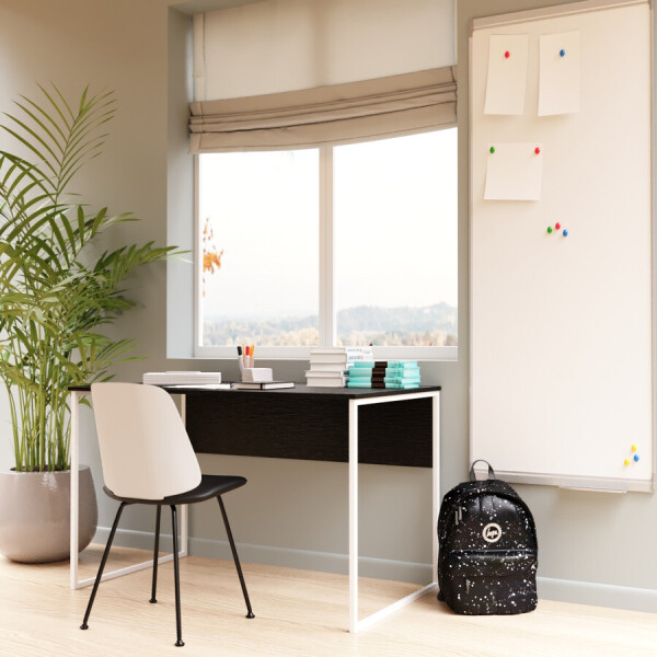 

Письменный стол Fenster Школьный Белый 74x120x60 ДСП Чёрное