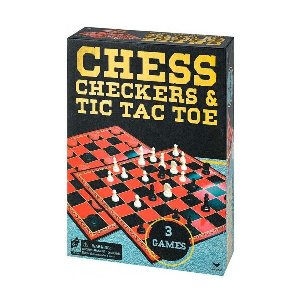 

Набор из трех игр Spin Master Games Шахматы шашки и крестики нолики(SM98377/6033146)