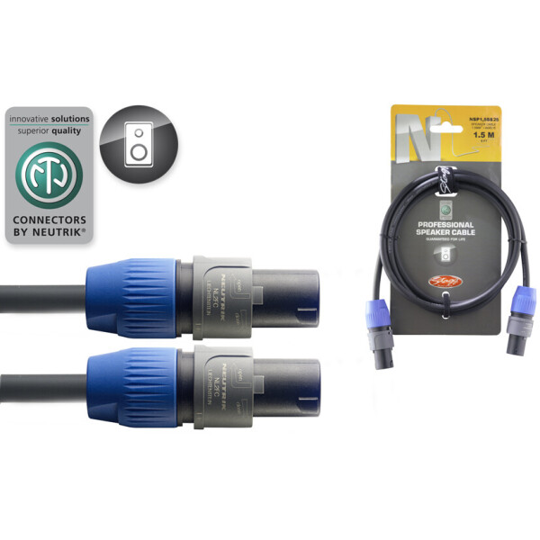 

Акустический кабель Speakon-Speakon 1,5 м Stagg NSP1,5SS25