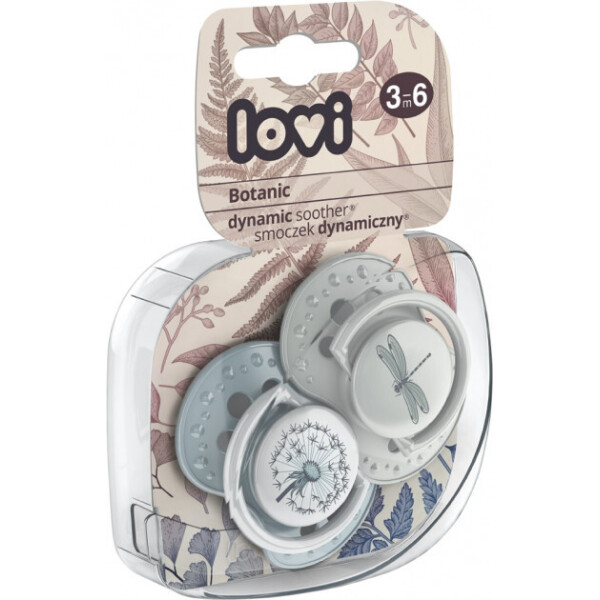 

Пустышка силиконовая Lovi Botanic Boy динамическая 3-6 мес 2 шт (22/870boy)