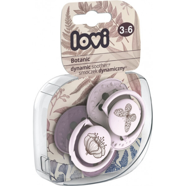 

Пустышка силиконовая Lovi Botanic Girl динамическая 3-6 мес 2 шт (22/870girl)