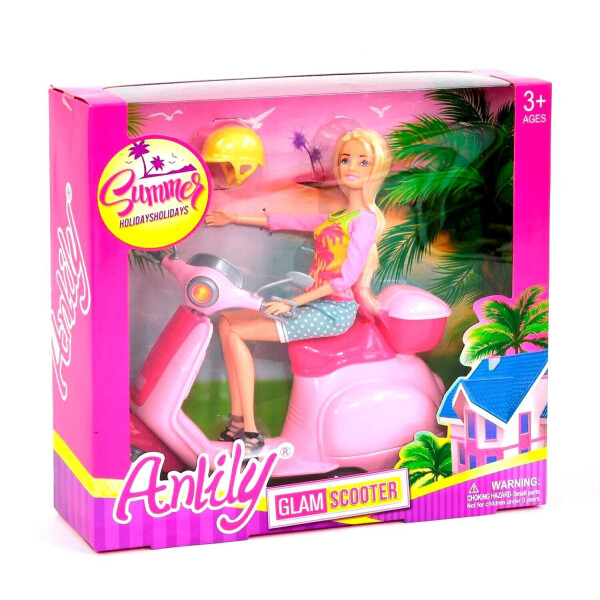 

Кукла с мотоциклом Kimi розовая 67114048