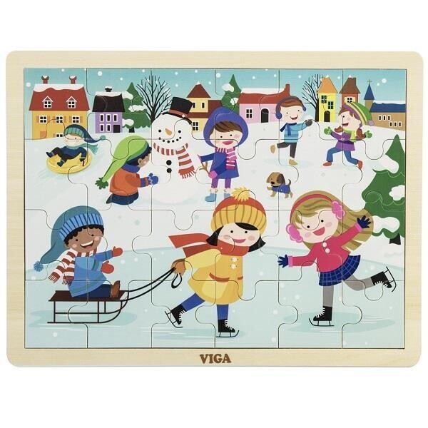 

Пазл Viga Toys Времена года Зима (51272)