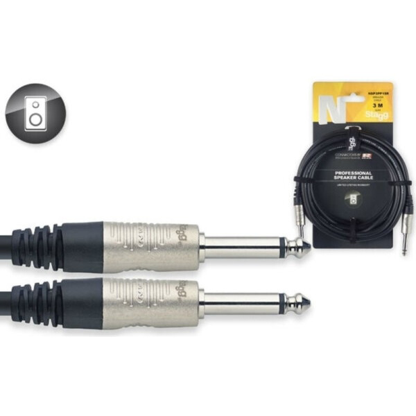 

Акустический кабель Jack 6.3 - Jack 6.3 1,5 м Stagg NSP3PP15R