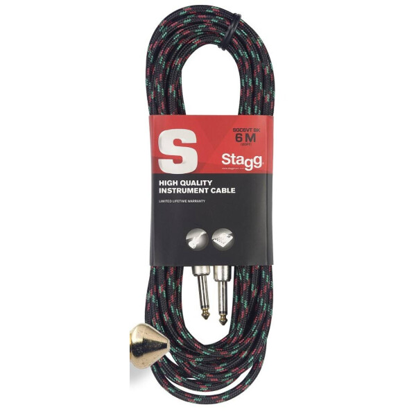 

Гитарный кабель Jack 6.3 - Jack 6.3 6 м Stagg SGC6VT