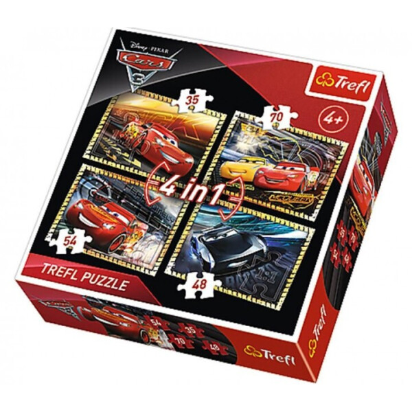 Пазл Trefl Тачки 3 4 в 1 К гонке готовы (34276)