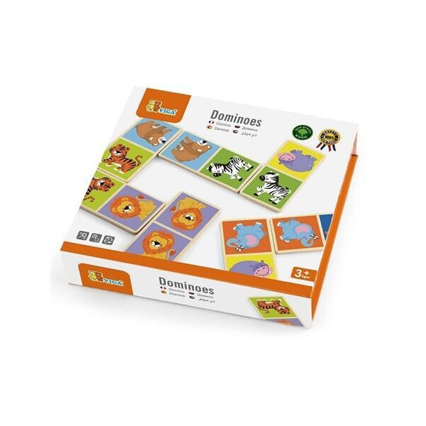 

Настольная игра Viga Toys домино Дикие животные (51307)