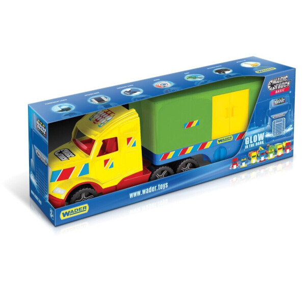 

Фургон Wader Magic Truck Basic желтый с зеленым (36310)