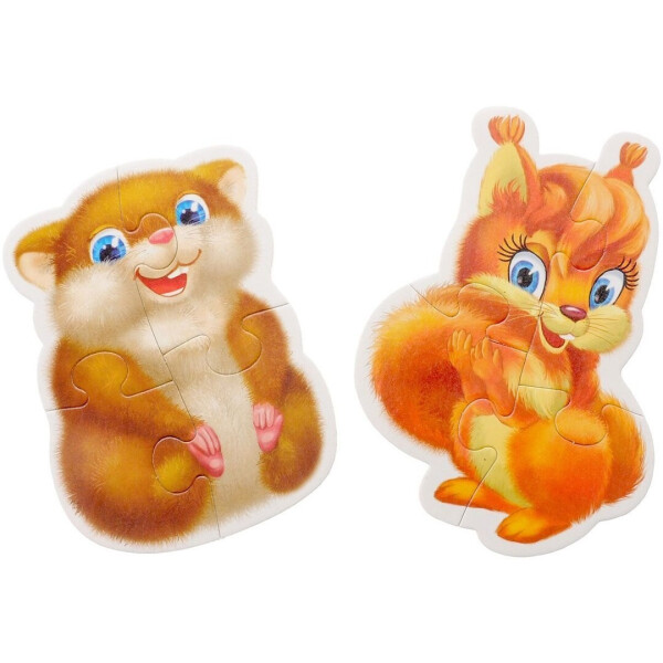 

Магнитные пазлы Vladi Toys Baby Puzzle Пушистики 2 шт (VT3208-04)