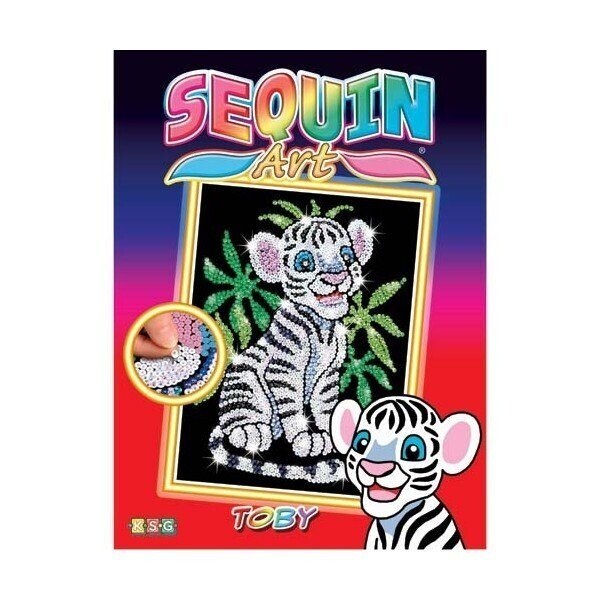

Набор для творчества Sequin Art Red Белый тигр Тоби SA0906
