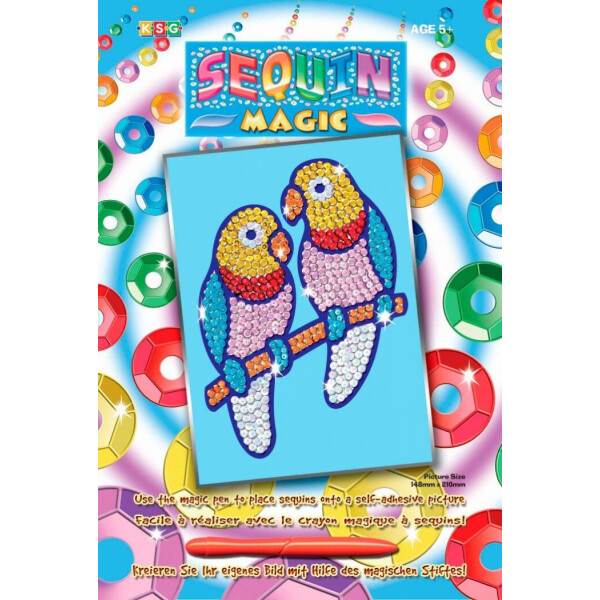 

Набор для творчества Sequin Art Sequin Magic Попугаи неразлучники (SA0903)