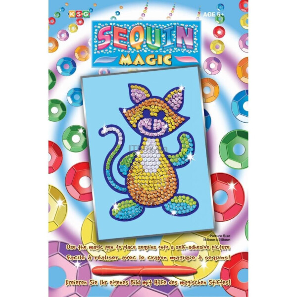

Набор для творчества Sequin Art Sequin Magic Кот (SA0718)