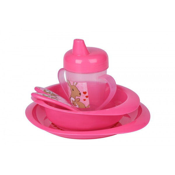 

Набор для кормления Nuvita 12м розовый 4 предмета (NV1495Pink)