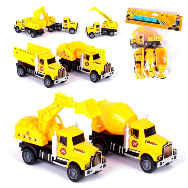 

Набор строительной техники Kimi 4 шт желтый 6965428650197