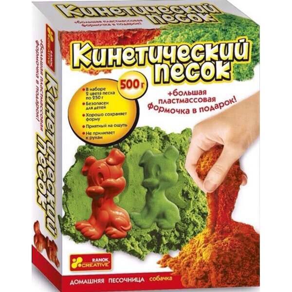

Кинетический песок Ranok-Creative Собачка 500г (12180026Р)