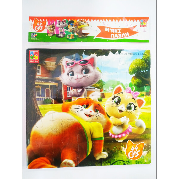 

Мягкий пазл Vladi Toys 44 Кота Рядом с домом на украинском (VT1111-03)