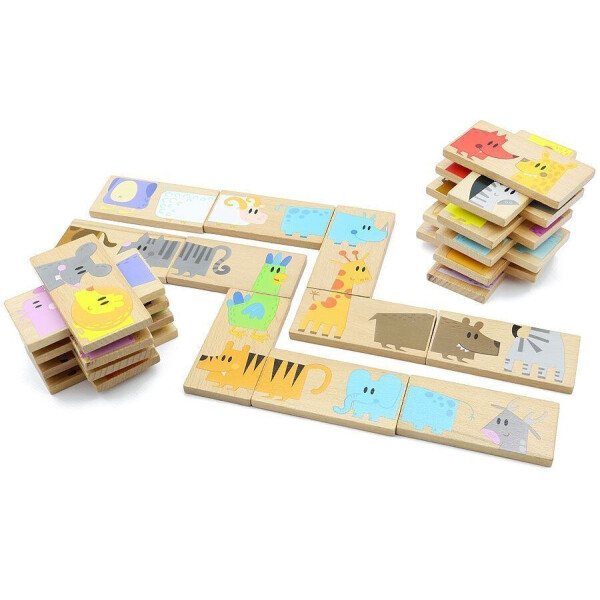 

Детское домино Мир деревянных игрушек Зоопарк (Д392)